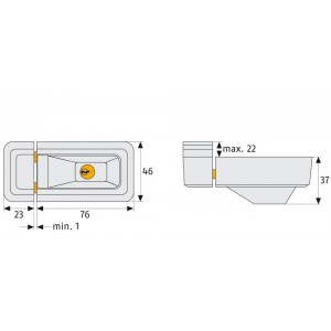 ABUS 3010 tech. tekening