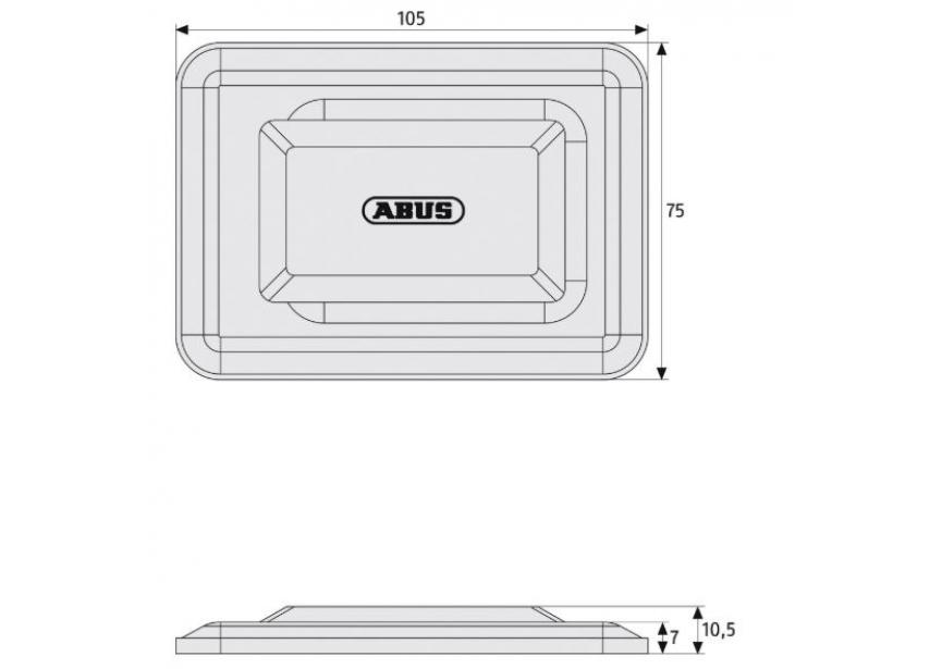 ABUS GS60 technische tekening